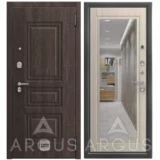 ДА66 Антик серебро Гэлакси • входная дверь • шумоизоляция • с зеркалом • АРГУС (Йошкар-Ола)