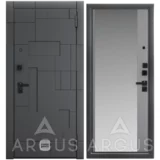 ДА96 Black Style Антик серебро Магнум • входная дверь • шумоизоляция • с зеркалом • АРГУС (Йошкар-Ола)