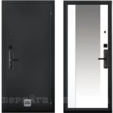Кибер K-S110 Вояж (эмалит арктик • черный букле • black kaadas S110) • входная дверь • с зеркалом • БЕРЛОГА (Йошкар-Ола)