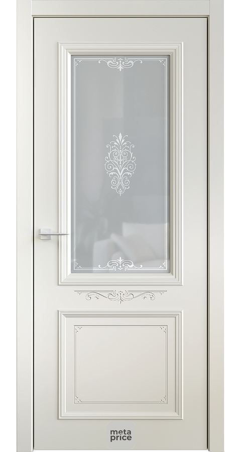 Дверь Brio 1 • дверь остекленная • стекло «Fiore» • ЛОРД (Чебоксары) можно купить в магазине 72дверки на Пермякова 81 в Тюмени