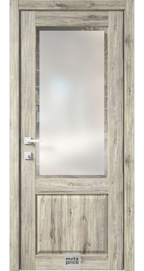 Дверь Kantri 2 • дверь остекленная • стекло «Фацет» • ЛОРД (Чебоксары) можно купить в магазине 72дверки на Пермякова 81 в Тюмени
