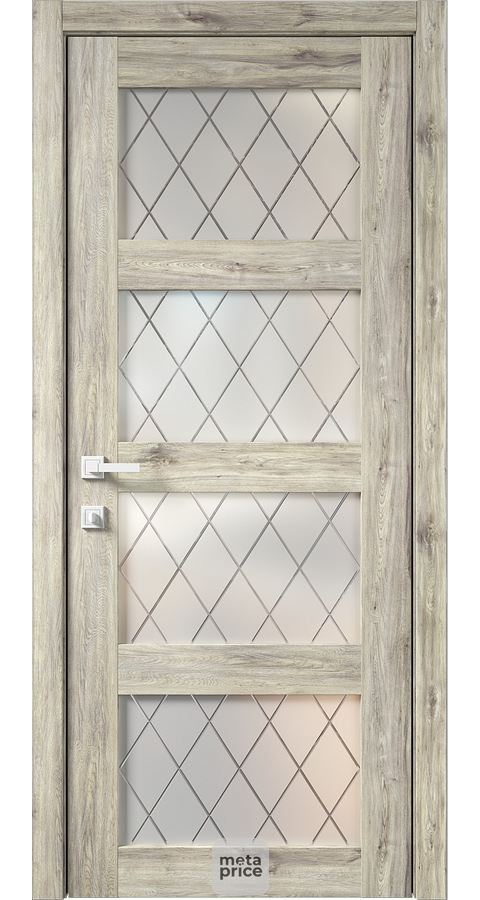 Дверь Kantri 8 • дверь остекленная • стекло «Ромбы» • ЛОРД (Чебоксары) можно купить в магазине 72дверки на Пермякова 81 в Тюмени