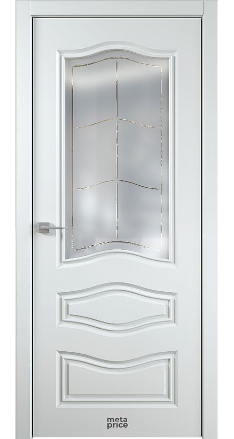 Дверь Renaissance 9 • дверь остекленная • стекло «Leon» • гравировка • ЛОРД (Чебоксары) можно купить в магазине 72дверки на Пермякова 81 в Тюмени