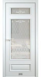 M2 • дверь остекленная • стекло «Rococo» • гравировка • ЛОРД (Чебоксары)