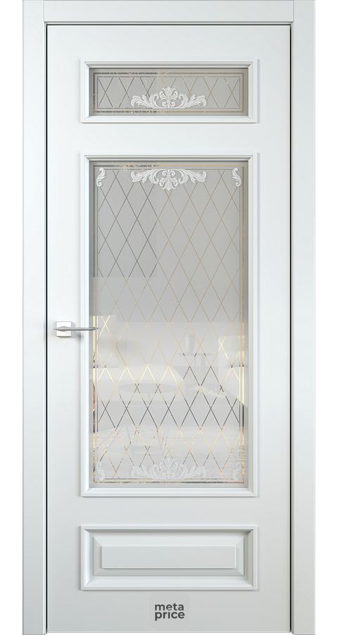 M2 • дверь остекленная • стекло «Rococo» • гравировка • ЛОРД (Чебоксары)