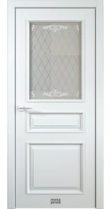 M4 • дверь остекленная • стекло «Rococo» • гравировка • ЛОРД (Чебоксары)