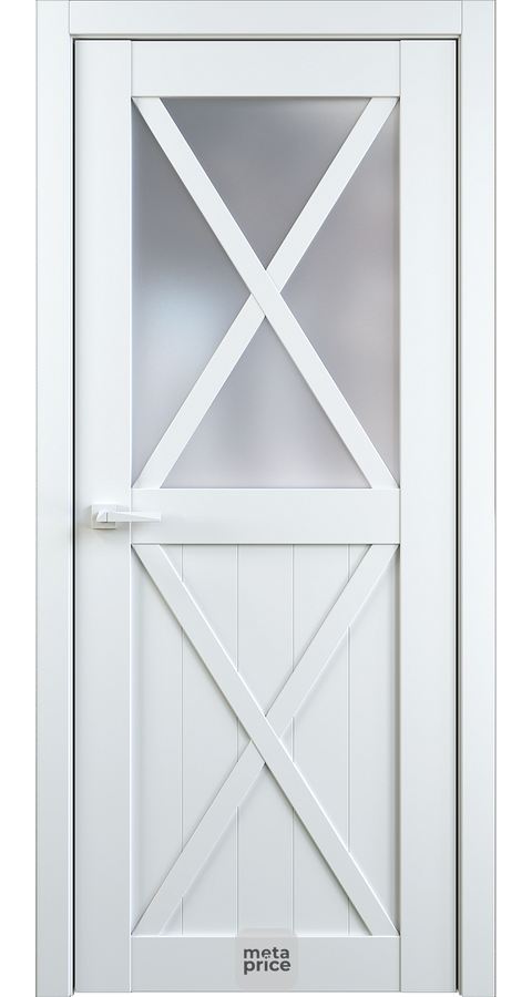 Дверь Kantri Villa 5 • дверь остекленная • стекло «Сатинат» • ЛОРД (Чебоксары) можно купить в магазине 72дверки на Пермякова 81 в Тюмени