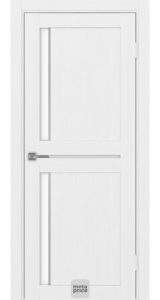 Турин_523АППSC.221 ЭКО-шпон • дверь остекленная • молдинг • Optima porte (Россия)