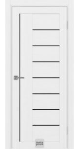 Турин_524AППSB.11 ЭКО-шпон • дверь остекленная • молдинг • Optima porte (Россия)