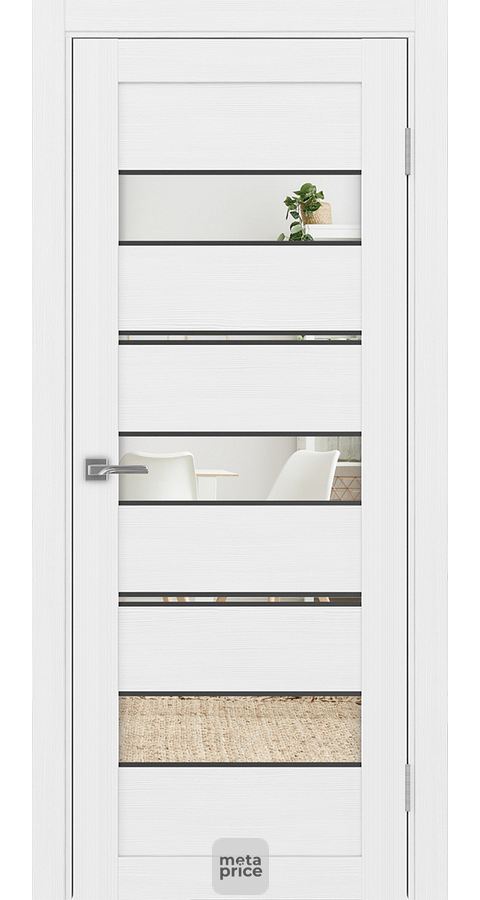 Дверь Турин_526АППmaxSB.122 ЭКО-шпон • дверь остекленная • Optima porte (Россия) можно купить в магазине 72дверки на Пермякова 81 в Тюмени