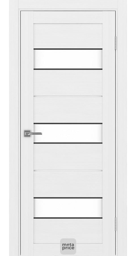 Дверь Турин_526АПСSB.122 ЭКО-шпон • дверь остекленная • молдинг • Optima porte (Россия) можно купить в магазине 72дверки на Пермякова 81 в Тюмени
