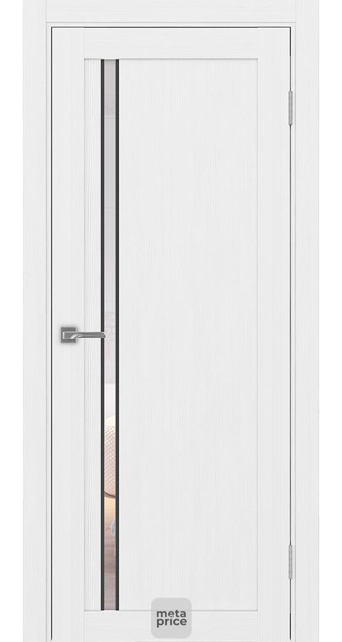 Дверь Турин_527АПСSB.121 ЭКО-шпон • дверь остекленная • молдинг • Optima porte (Россия) можно купить в магазине 72дверки на Пермякова 81 в Тюмени