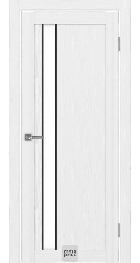 Дверь Турин_528AППSB.121 ЭКО-шпон • дверь остекленная • молдинг • Optima porte (Россия) можно купить в магазине 72дверки на Пермякова 81 в Тюмени