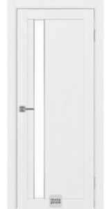 Турин_528AППSC.121 ЭКО-шпон • дверь остекленная • молдинг • Optima porte (Россия)