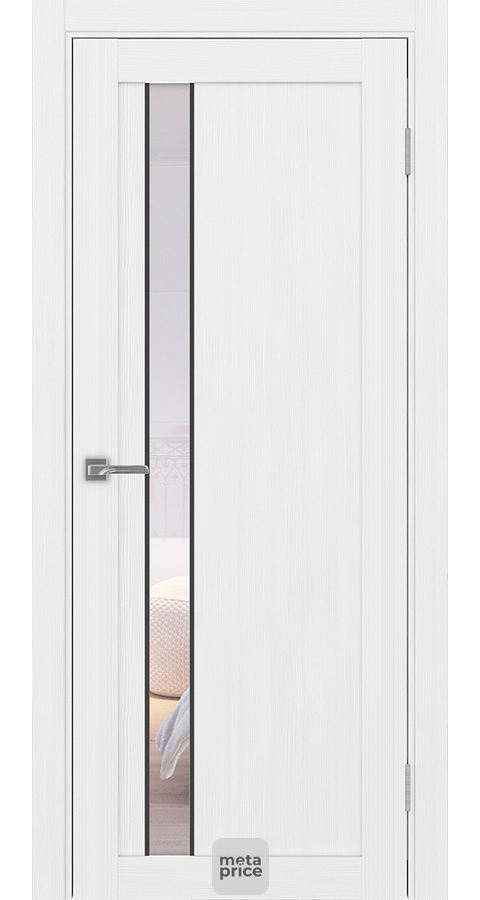 Дверь Турин_528AПСSB.121 ЭКО-шпон • дверь остекленная • молдинг • Optima porte (Россия) можно купить в магазине 72дверки на Пермякова 81 в Тюмени